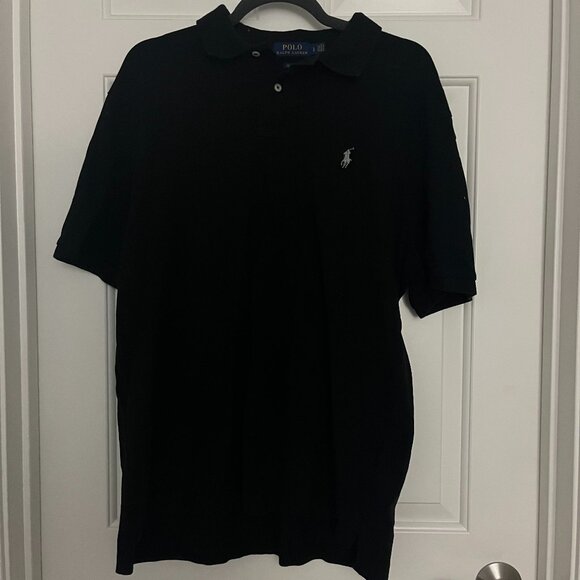 Black Classic Fit Men's Ralph Lauren Polo Shirt - Picture 1 of 3